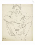 Male Nude (Seated on the Ground) by Francis Campbell Boileau Cadell